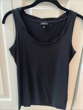 Talbots Black Scoop Neck Tank